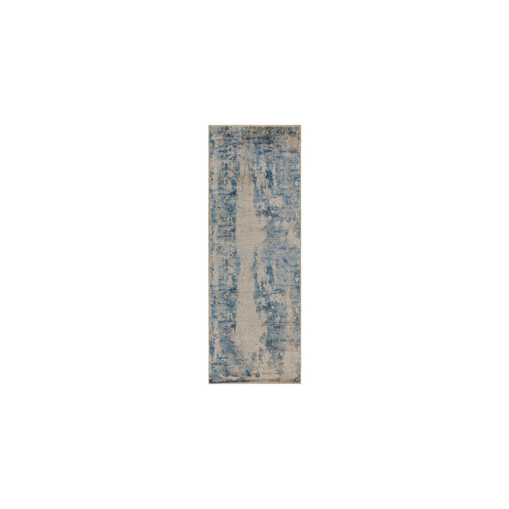 Surya Jefferson Jfs-2301 Blue Rug 2'7" X 7'3"