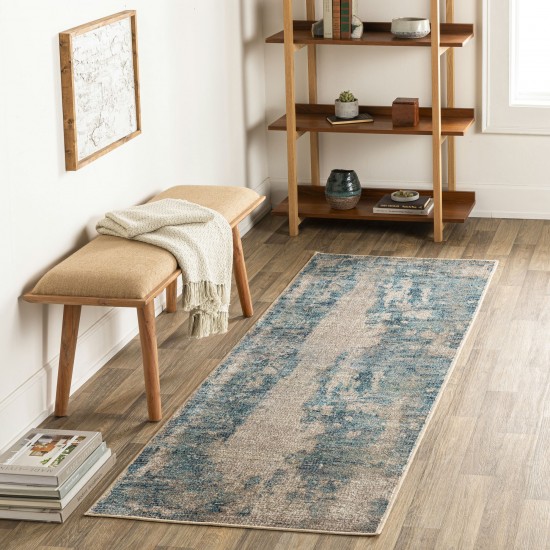 Surya Jefferson Jfs-2301 Blue Rug 2'7" X 7'3"