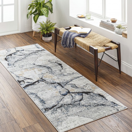 Surya Jolie Medium Gray Rug 2'7" X 7'3"