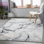 Surya Jolie Medium Gray Rug 7'10" Square