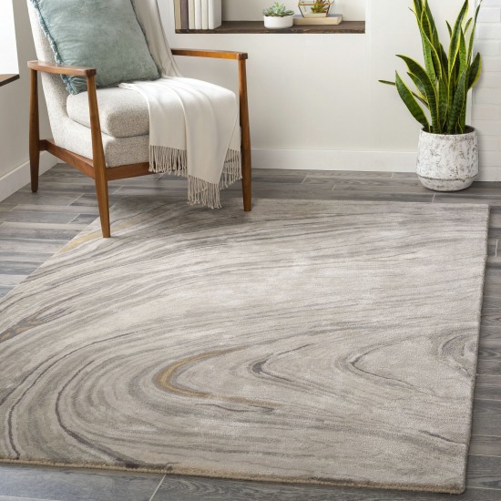 Surya Kavita Kvt-2304 Medium Gray Rug 10' Round