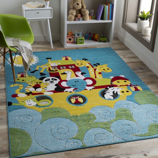 Surya Kindergarten Kgt-2300 Blue Rug 3'11" X 5'7"