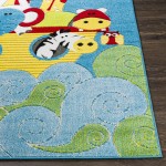 Surya Kindergarten Kgt-2300 Blue Rug 3'11" X 5'7"