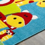 Surya Kindergarten Kgt-2300 Blue Rug 3'11" X 5'7"