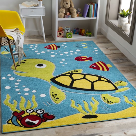 Surya Kindergarten Kgt-2303 Blue Rug 3'11" X 5'7"