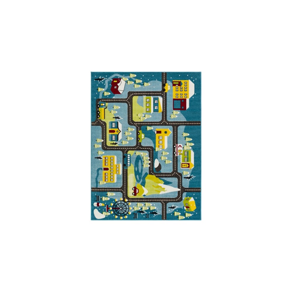 Surya Kindergarten Kgt-2305 Blue Rug 5'3" X 7'