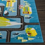 Surya Kindergarten Kgt-2305 Blue Rug 6'7" X 9'