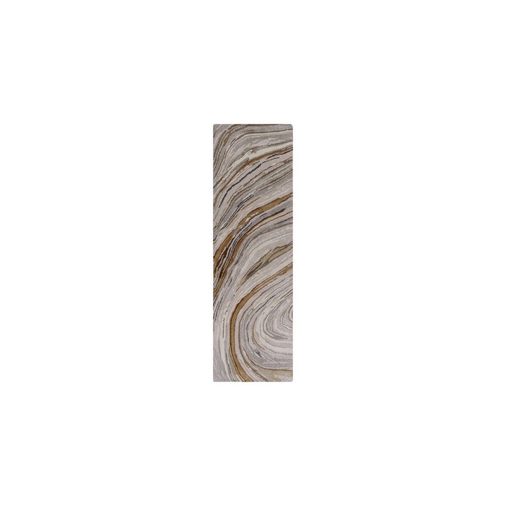 Surya Kavita Charcoal Rug 2'6" X 8' Surya Kavita Charcoal Rug 2'6" X 8'
