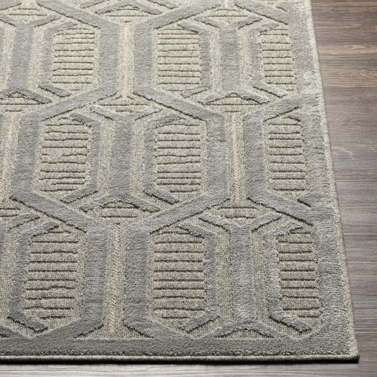 Surya Kingston Gray Rug 5'3" X 7'3"