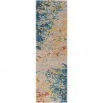 Surya Kavita Aqua Rug 2'6" X 8'