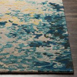 Surya Kavita Aqua Rug 2'6" X 8'