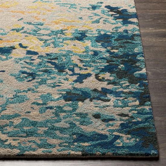 Surya Kavita Aqua Rug 2'6" X 8'