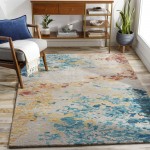 Surya Kavita Aqua Rug 8' Round