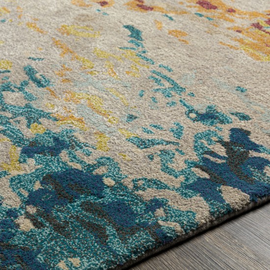 Surya Kavita Aqua Rug 8' Round