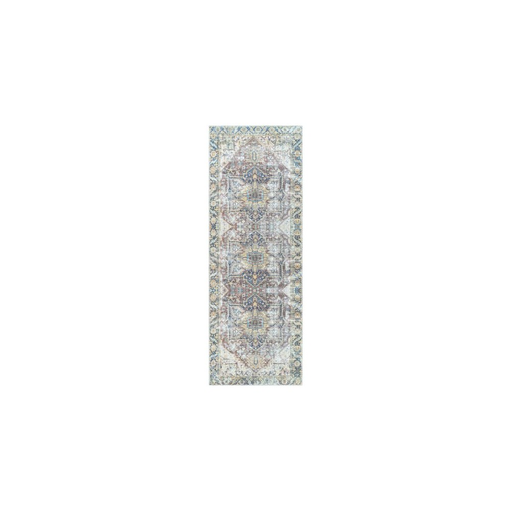 Surya Kemer Navy Rug 2'7" X 7'3" Surya Kemer Navy Rug 2'7" X 7'3"