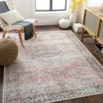 Surya Kemer Dusty Coral Rug 6'7" X 9'