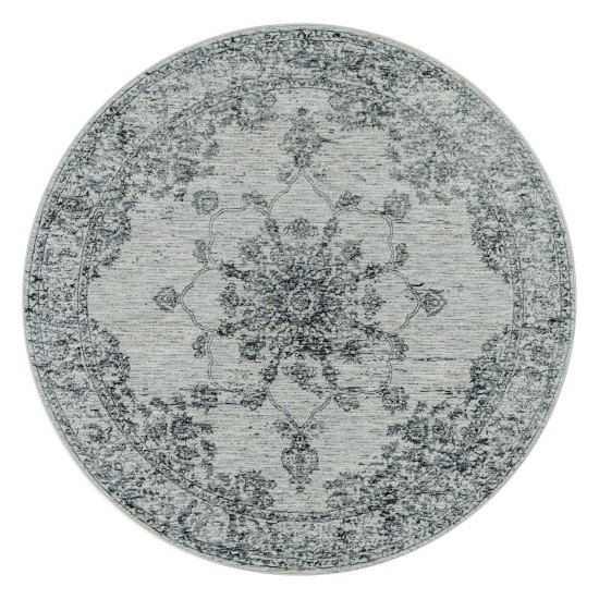 Surya Laila Dark Blue Rug 5'3" Round