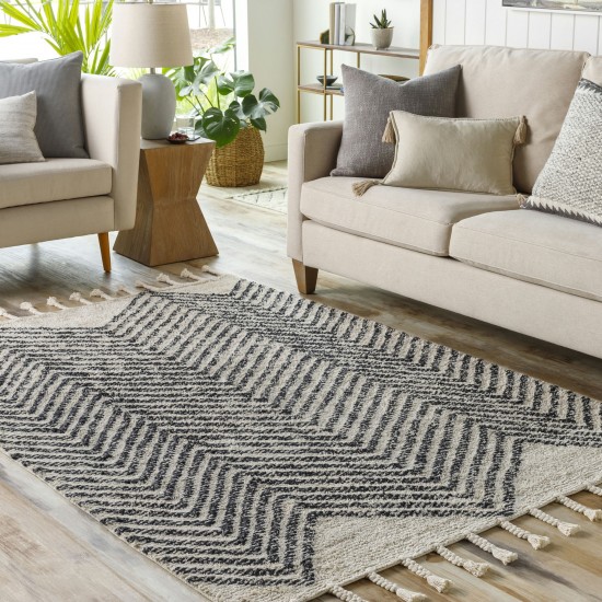 Surya Khemisset Kms-2302 Charcoal Rug 2'6" X 4'