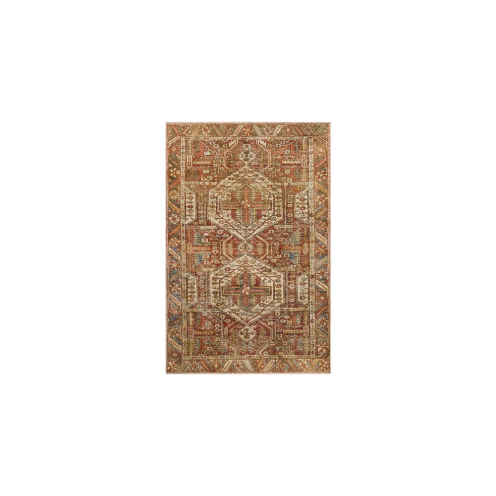 Surya Lavable Lvb-2300 Brick Red Rug 2'6" X 4'