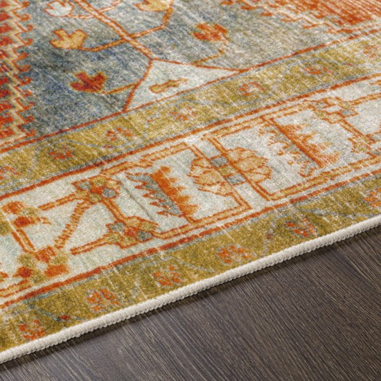 Surya Lavable Burnt Orange Rug 2'6" X 4'