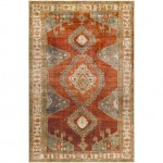 Surya Lavable Burnt Orange Rug 3'6" X 5'6"