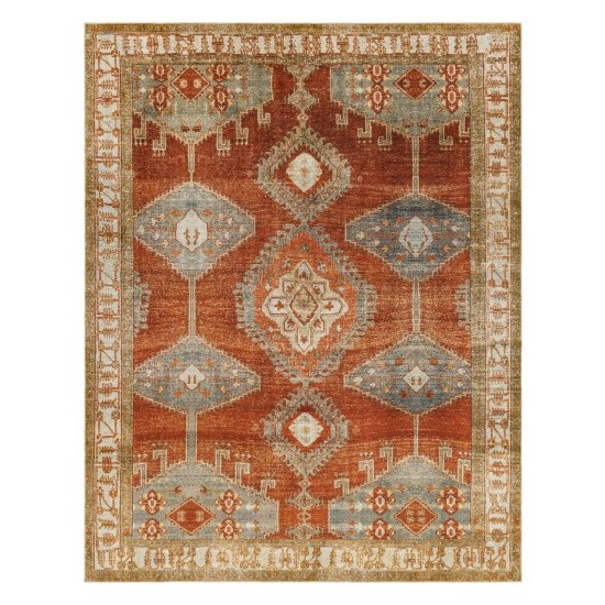 Surya Lavable Burnt Orange Rug 7'6" X 9'6"