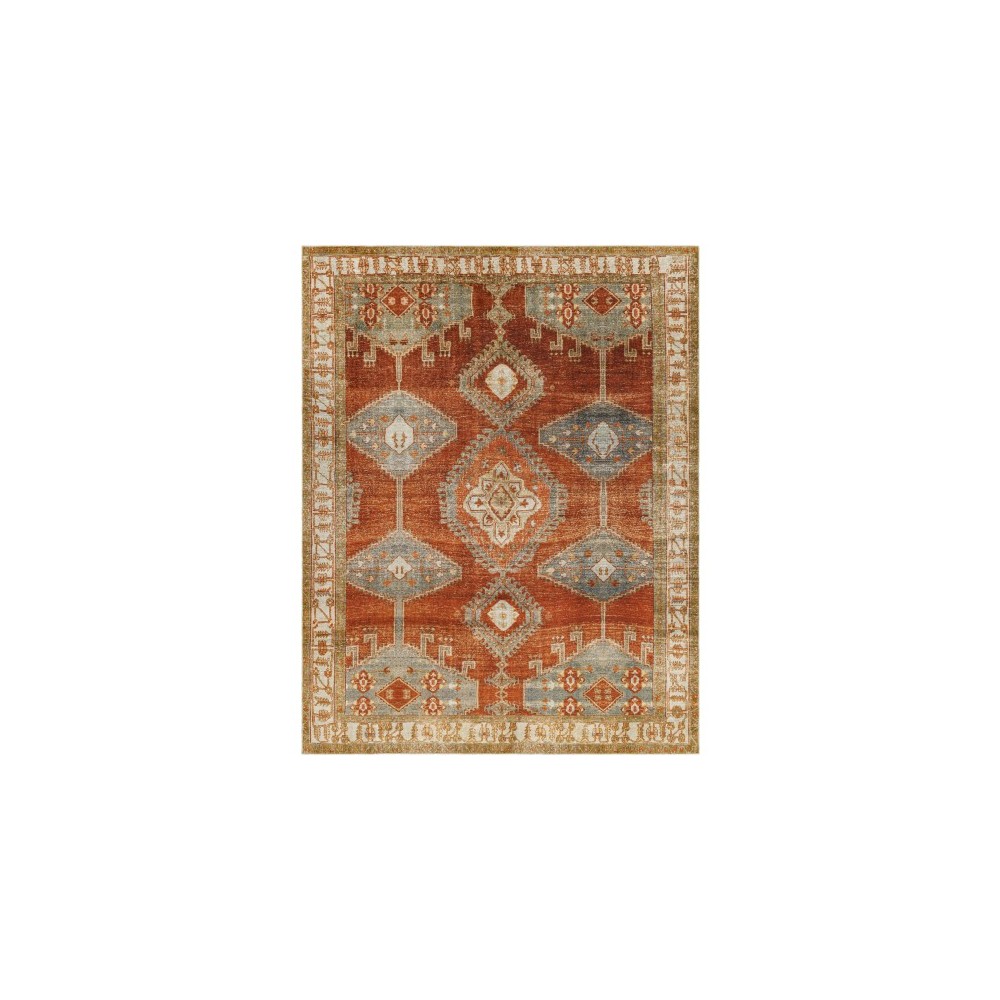 Surya Lavable Burnt Orange Rug 7'6" X 9'6"