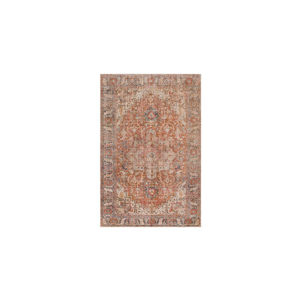 Surya Lavable Lvb-2303 Brick Red Rug 2'6" X 4'