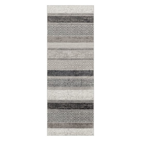 Surya Lavadora Lvr-2304 Black Rug 2'7" X 7'3"