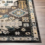 Surya Lavadora Lvr-2307 Black Rug 2'7" X 7'3"