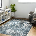 Surya Lavadora Lvr-2314 Ink Blue Rug 5'3" X 7'