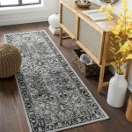 Surya Lavadora Lvr-2322 Black Rug 2'7" X 7'3"