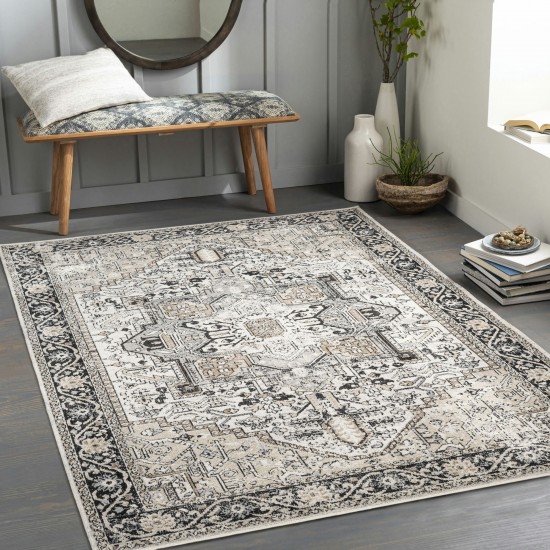 Surya Lavadora Lvr-2322 Black Rug 5'3" X 7'