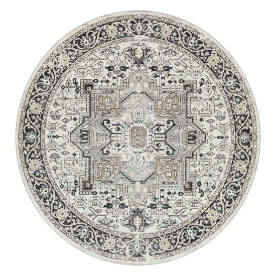 Surya Lavadora Lvr-2322 Black Rug 6'7" Round