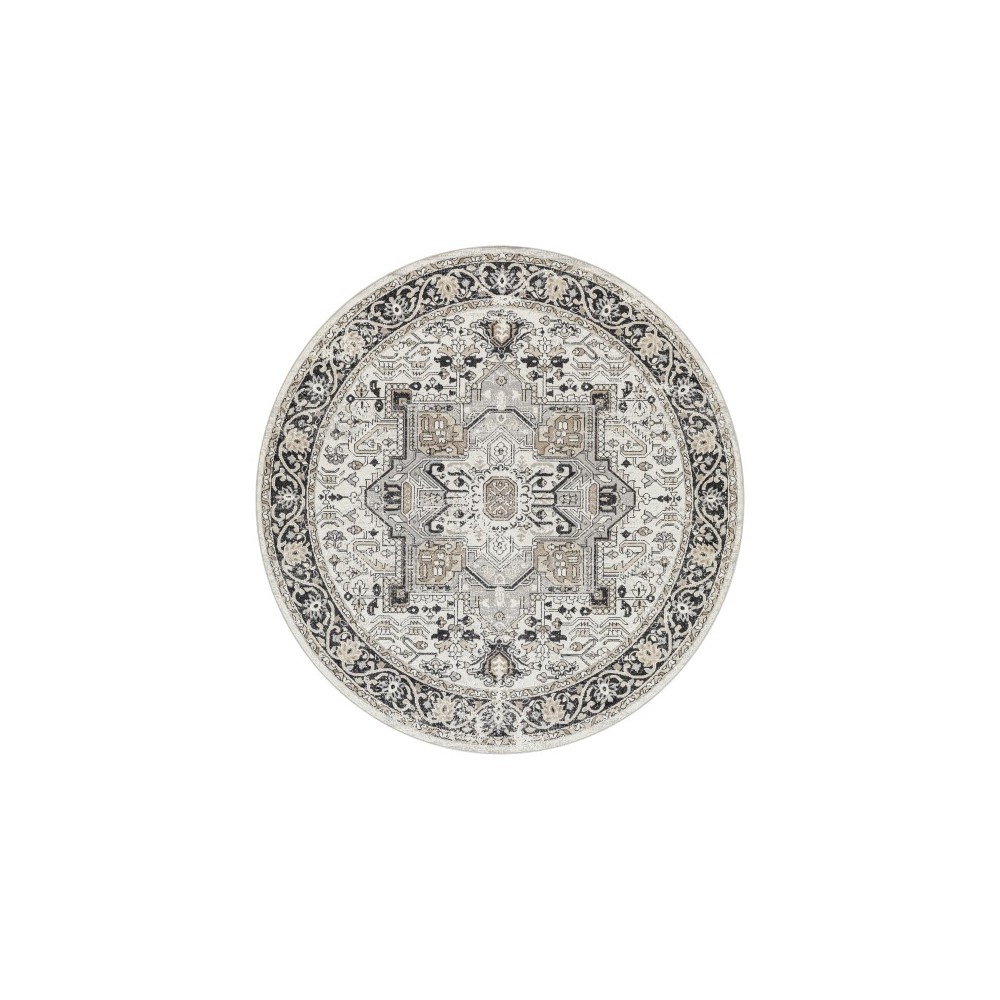 Surya Lavadora Lvr-2322 Black Rug 6'7" Round Surya Lavadora Lvr-2322 Black Rug 6'7" Round