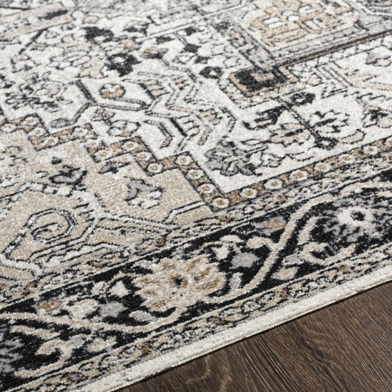 Surya Lavadora Lvr-2322 Black Rug 6'7" Round