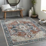 Surya Lavadora Lvr-2323 Ink Blue Rug 5'3" X 7'