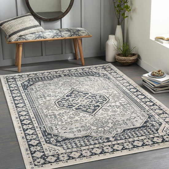 Surya Lavadora Lvr-2324 Black Rug 5'3" X 7'