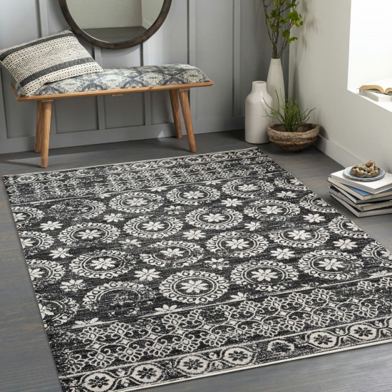 Surya Lavadora Lvr-2325 Black Rug 2'7" X 7'3"