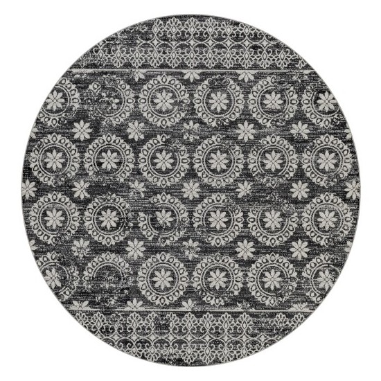 Surya Lavadora Lvr-2325 Black Rug 6'7" Round