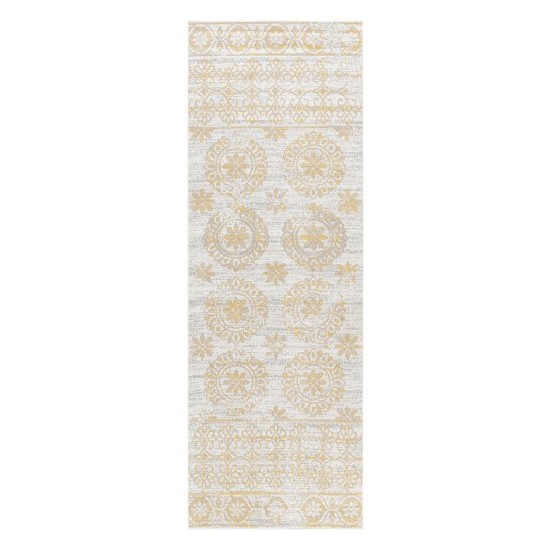 Surya Lavadora Mustard Rug 2'7" X 7'3"