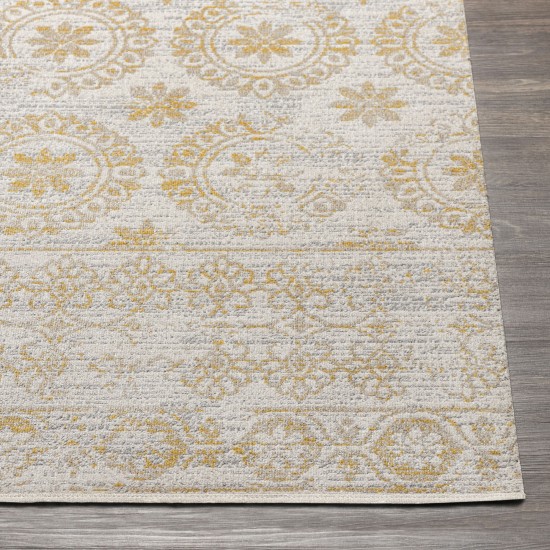 Surya Lavadora Mustard Rug 5'3" X 7'