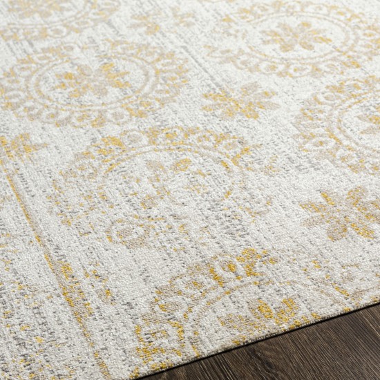 Surya Lavadora Mustard Rug 5'3" X 7'