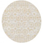 Surya Lavadora Mustard Rug 6'7" Round