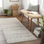 Surya Lavadora Light Gray Rug 2'7" X 7'3"