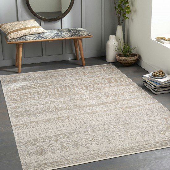 Surya Lavadora Light Gray Rug 5'3" X 7'