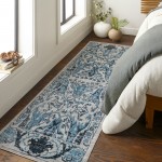 Surya Lavadora Lvr-2333 Ink Blue Rug 2'7" X 7'3"