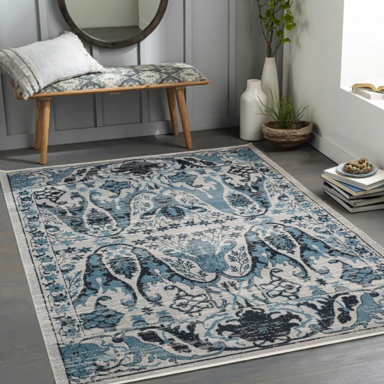 Surya Lavadora Lvr-2333 Ink Blue Rug 5'3" X 7'