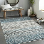 Surya Lavadora Lvr-2335 Ink Blue Rug 2'7" X 7'3"