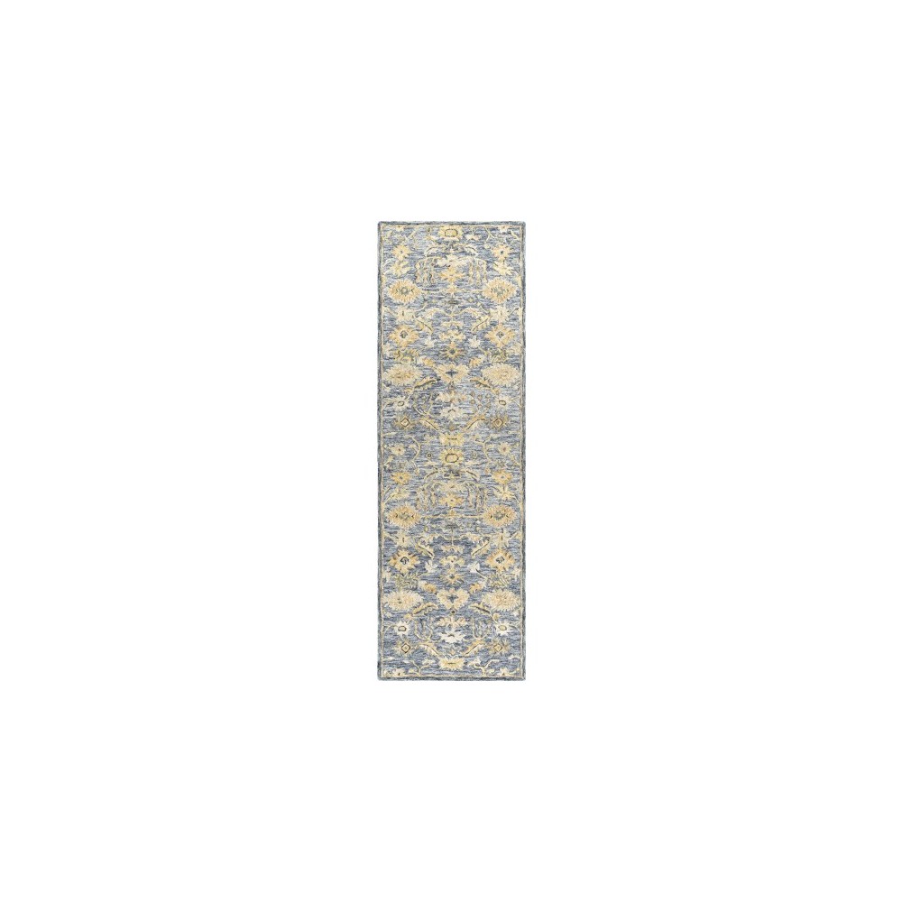 Surya Lazio Laz-2302 Dark Blue Rug 2'6" X 8' Surya Lazio Laz-2302 Dark Blue Rug 2'6" X 8'